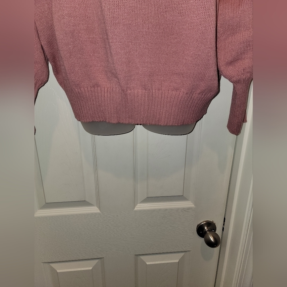 Button Shoulder Pullover Sweater - Picture 6 of 8